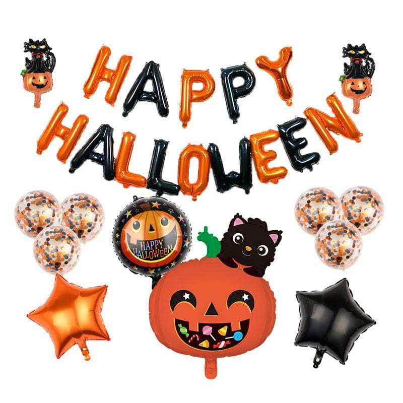Halloween Party Decorations Balloon Kits Happy Halloween Banner for Halloween Theme Party - Giftlab