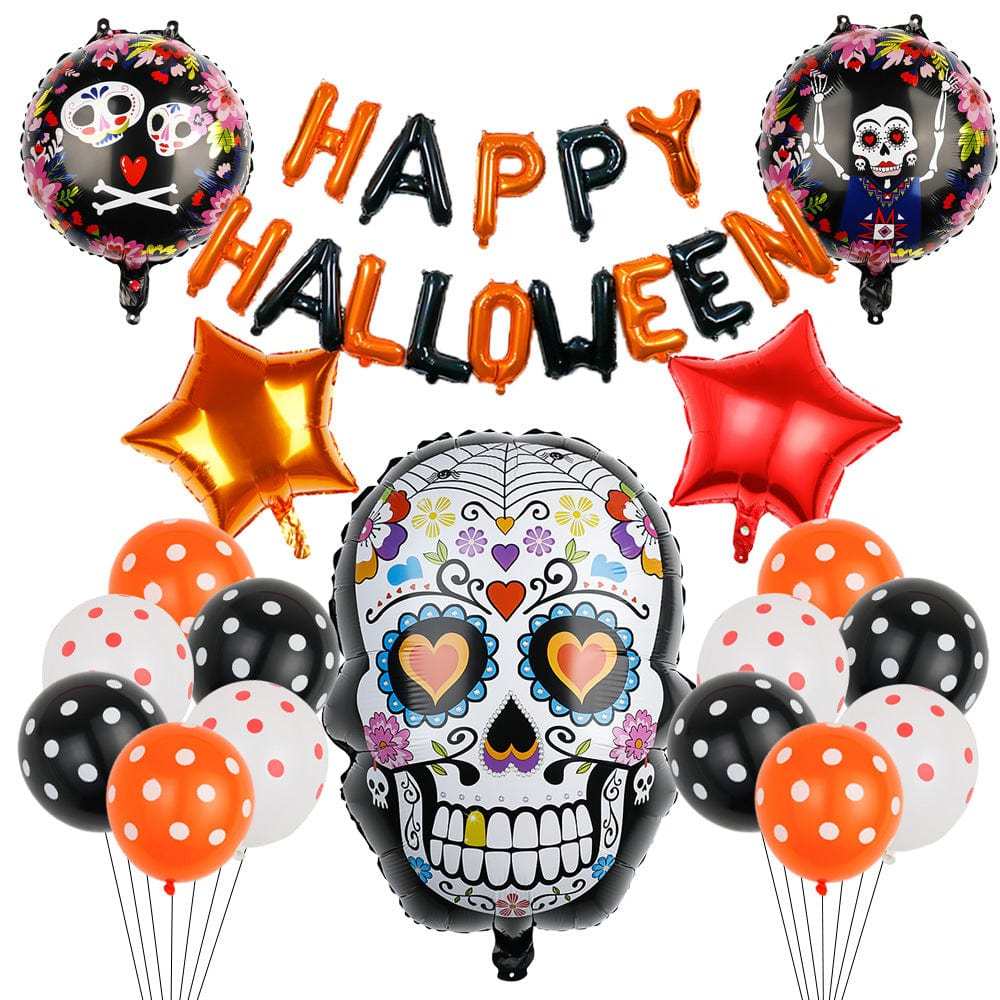 Halloween Party Banner Balloon Decorations Kits for Party Supplies Halloween Decor Kit - Giftlab