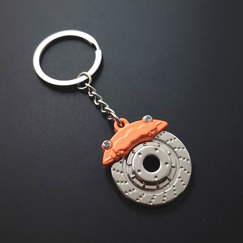 Father's Day Gifts Personalized Car Caliper Keychain Custom Engraved Brake Caliper Fob Customizable for Car Lovers
