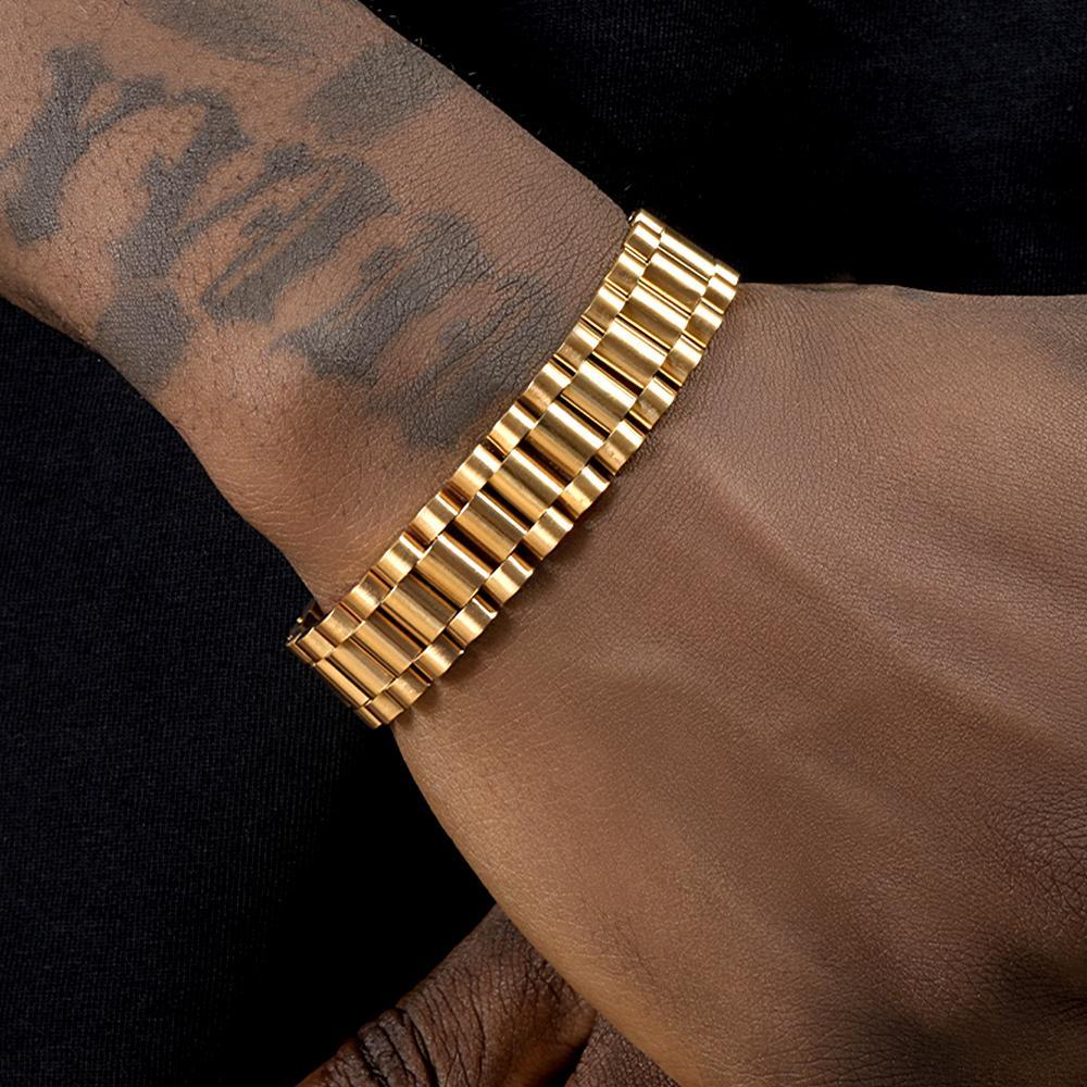 Hip Hop Bracelet Vintage Wristband Bracelet For Men - NameNecklace