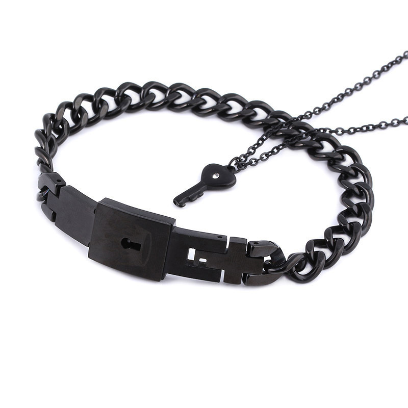 Secret Key Couple Bracelets Exclusive Love Lock Bracelets Lock & Unlock Your Love Set