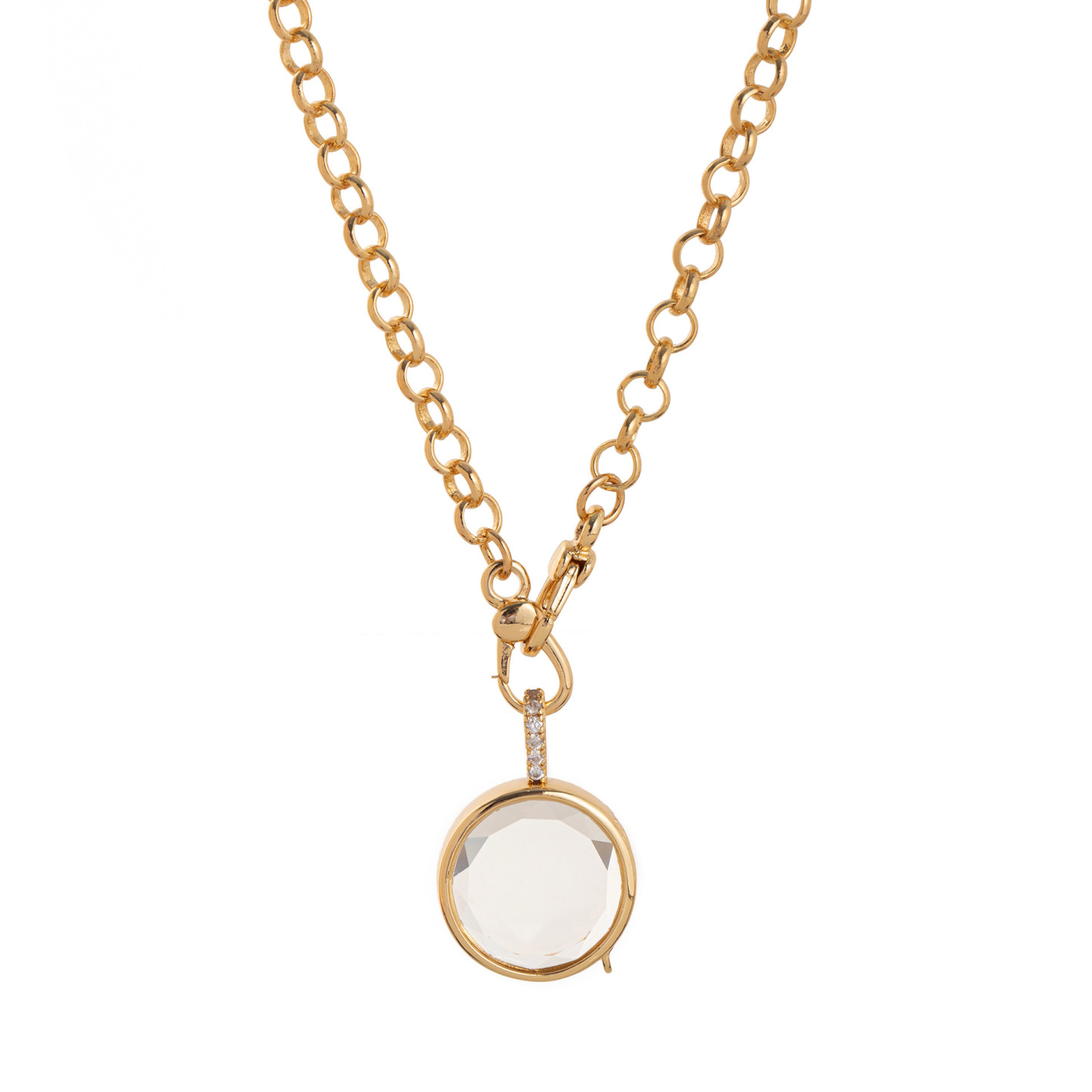 DIY Locket Necklace Personalized Floating Charm Necklace Elegant Build-Your-Own Charm Necklace Versatile Locket Pendant Necklace