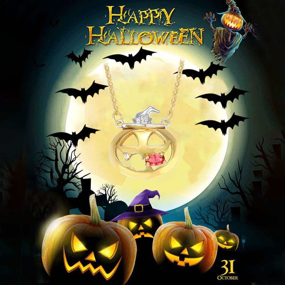 Halloween Necklace Pumpkin Wizard Necklace Fashion Jewelry Halloween Gifts - Giftlab