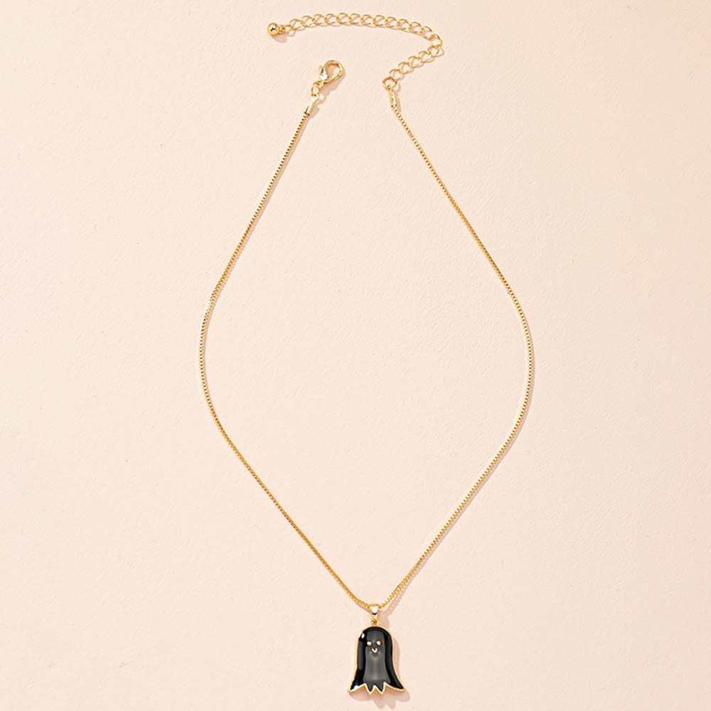 Halloween Ghost Necklace Cute Spooky Boo Halloween Gifts Ghost Necklace - Giftlab