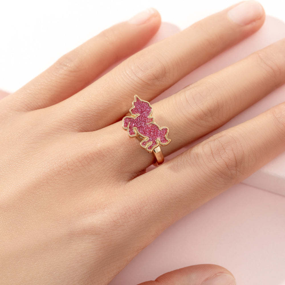 Fidget Rings for Anxiety Adjustable Rotating Rings for Women Girl Best Gifts for Birthday Holiday - NameNecklace