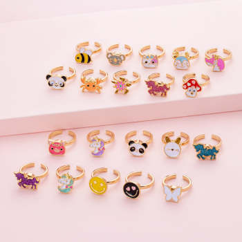 Fidget Rings for Anxiety Adjustable Rotating Rings for Women Girl Best Gifts for Birthday Holiday - NameNecklace