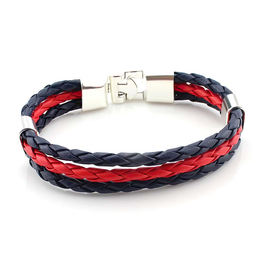 Flag Bracelet World Cup Couple Woven Gifts - NameNecklace