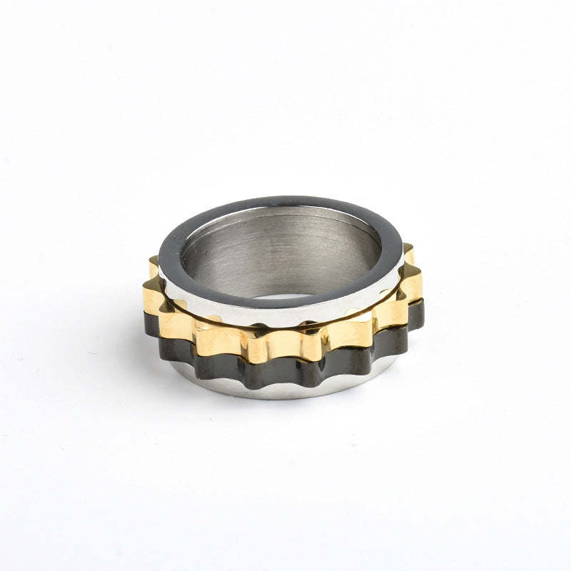 Spinner Ring for Anxiety Fidget Rings for Relieving Stress Anxiety Ring for Men - NameNecklace
