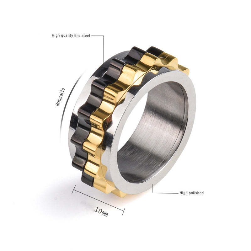 Spinner Ring for Anxiety Fidget Rings for Relieving Stress Anxiety Ring for Men - NameNecklace