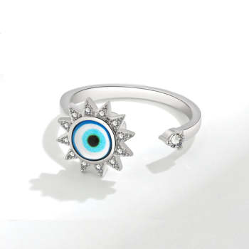 Fidget Anxiety Ring Open Adjustable Spinner Ring Jewelry Gifts for Women Girl - NameNecklace