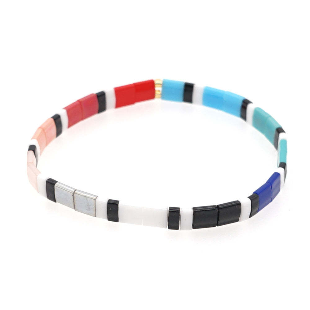 Charming Tila Bracelet Colorful Bracelet Gift for Her - NameNecklace