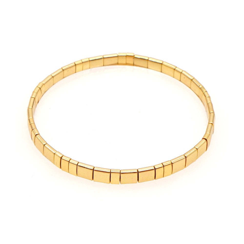 Tila Bead Bracelet Gold Bracelets Vintage Fashion Gift - NameNecklace