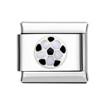 Mini Soccer Ball Italian Charm For Italian Charm Bracelets Composable Link - NameNecklace