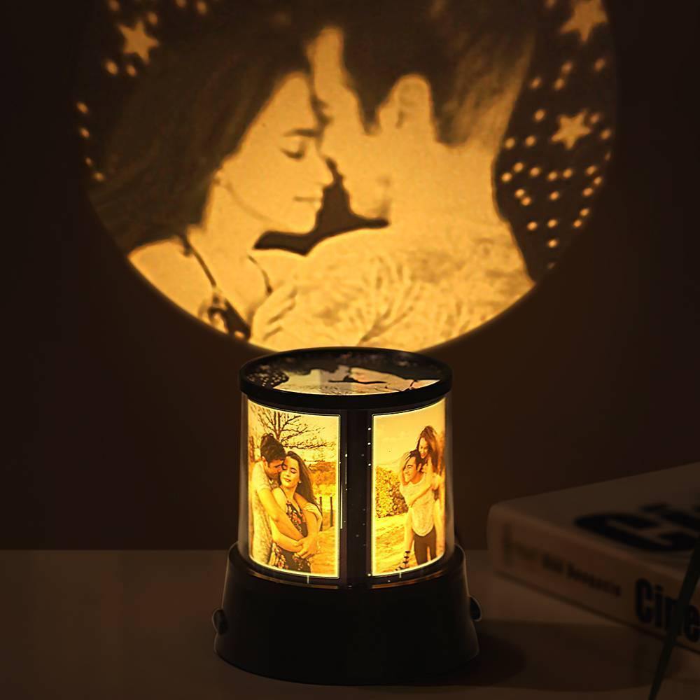 Personalised Photo Lamp, Custom Night Five Photos - yournamenecklaceuk