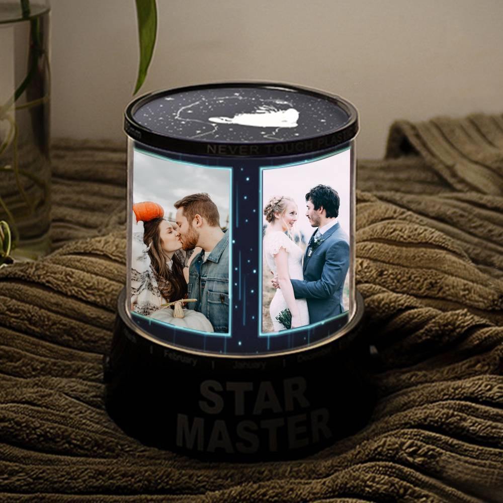 Personalised Photo Lamp, Custom Night Five Photos - yournamenecklaceuk