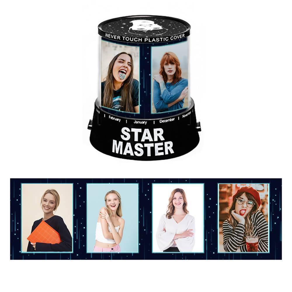 Personalised Photo Lamp, Custom Night Five Photos - yournamenecklaceuk