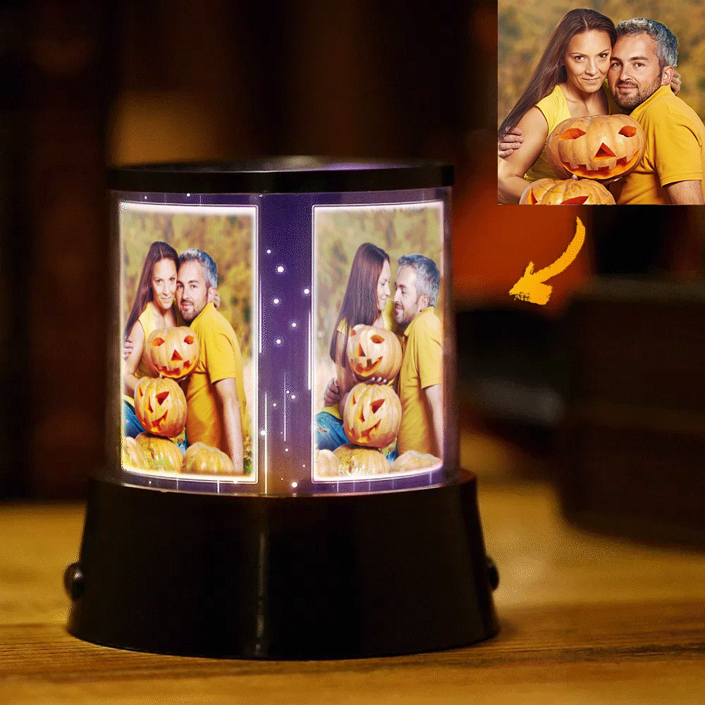 Personalised Photo Lamp, Custom Night Five Photos - yournamenecklaceuk
