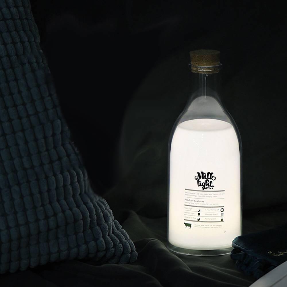 Custom Photo Milk Bottle Night Light - yournamenecklaceuk