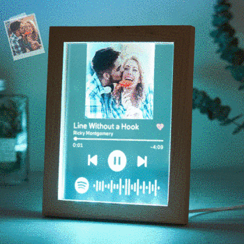 Custom Music Night Light Scannable Spotify Code Colorful Home Gifts - NameNecklace