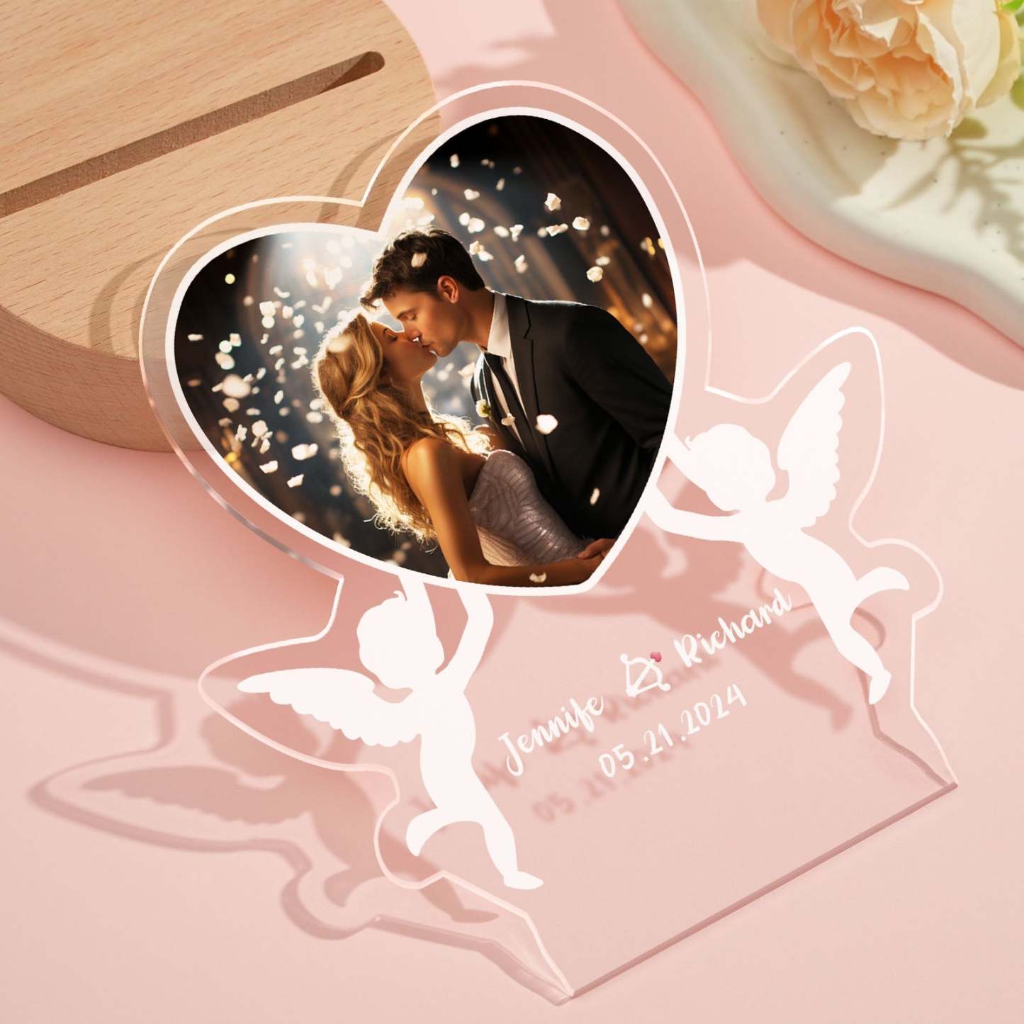 Personalized Gifts for Her Him Custom Night Light with Picture Text Valentines Day Gifts Wedding Gifts Gifts for Birthday Anniversary Gifts for Women Men Wife Husband Girlfriend Boyfriend Couple - NameNecklace