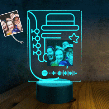 Custom Song Plaque Spotify LED Night Lamp Personalized Gift Gifts for Him - yournamenecklaceuk