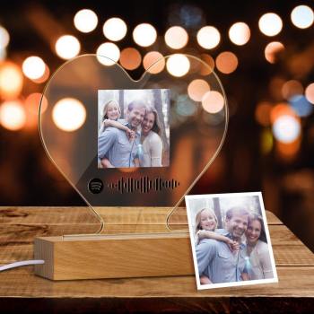 Scannable Spotify Code Night Light Music Memorial Gifts for Family - yournamenecklaceuk