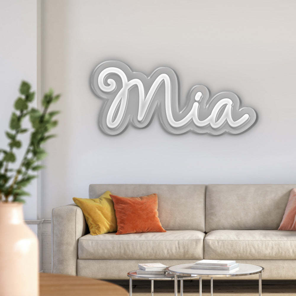 Personalized Name Neon Sign Custom Home Wall Decorations Light Sign Birthday Party Gift - NameNecklace