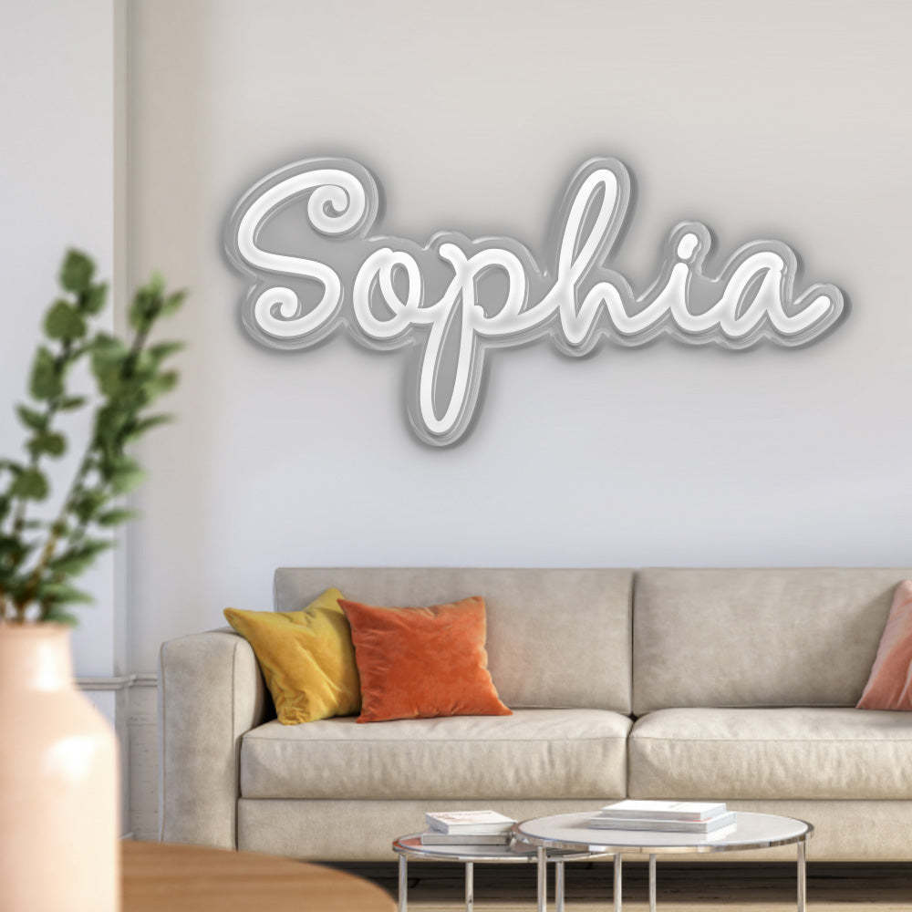 Personalized Name Neon Sign Custom Home Wall Decorations Light Sign Birthday Party Gift - NameNecklace