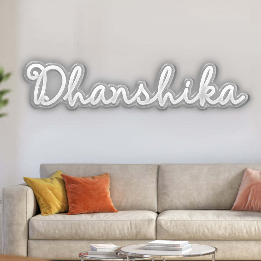 Personalized Name Neon Sign Custom Home Wall Decorations Light Sign Birthday Party Gift - NameNecklace