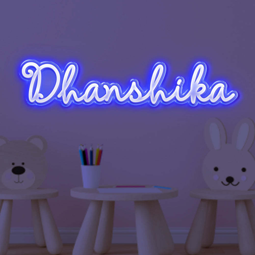 Personalized Name Neon Sign Custom Home Wall Decorations Light Sign Birthday Party Gift - NameNecklace