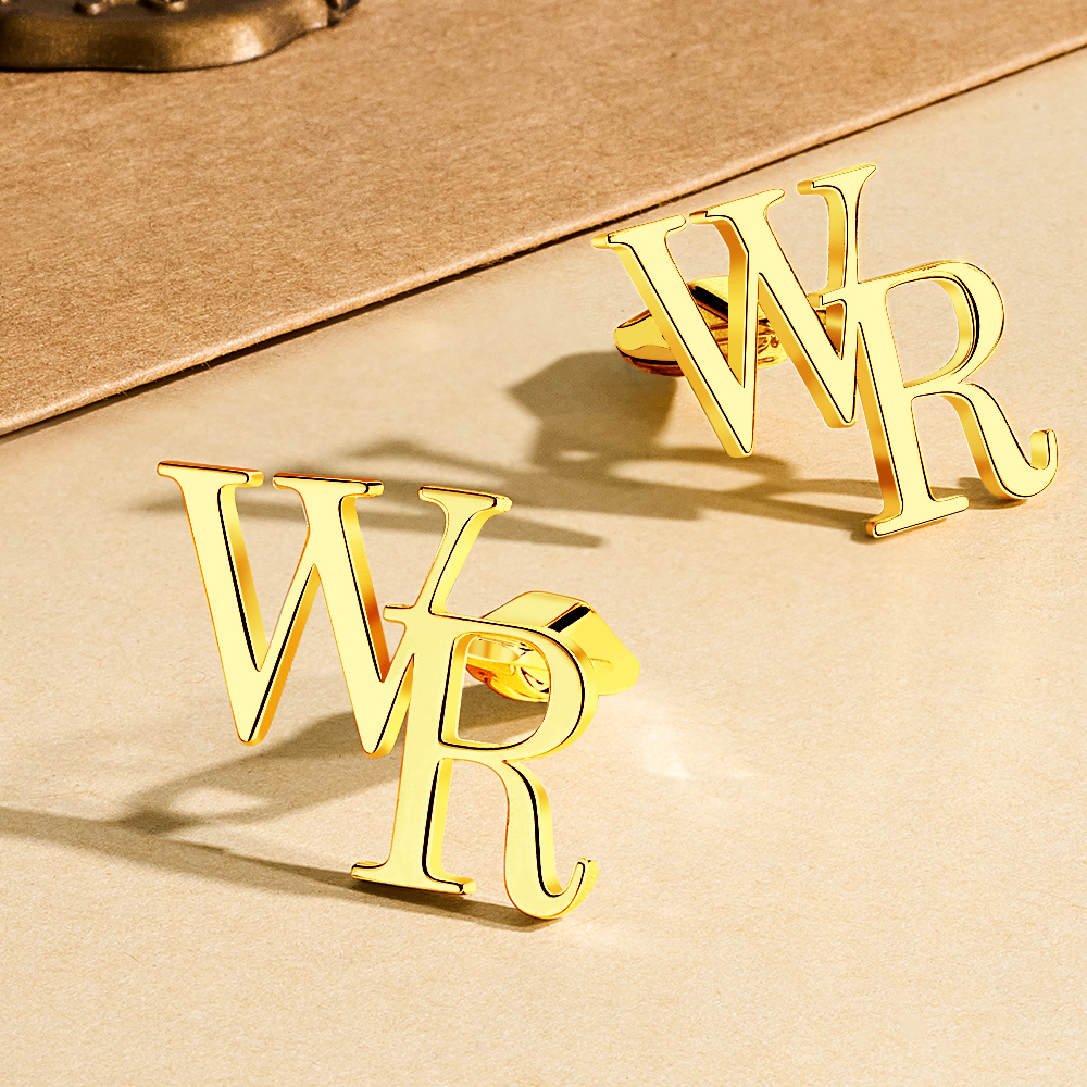 Personalized Name Cufflinks - Customized Cufflinks - Groom Wedding Cufflinks - Groomsmen gift - Initials Cufflinks - Sterling Cufflinks
