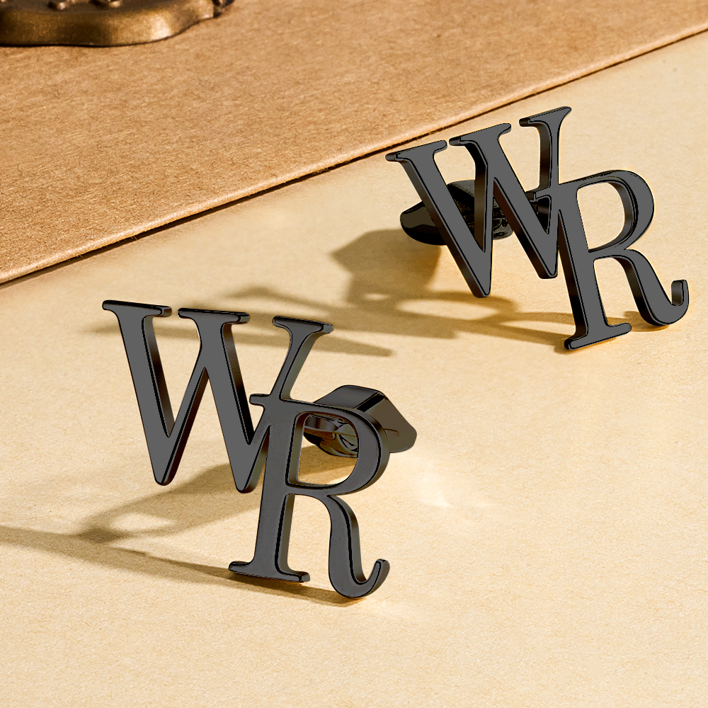 Personalized Name Cufflinks - Customized Cufflinks - Groom Wedding Cufflinks - Groomsmen gift - Initials Cufflinks - Sterling Cufflinks
