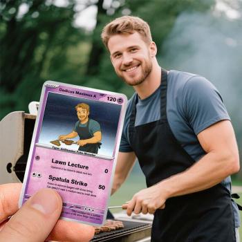 Funny Custom Dad Trading Card – Personalized Gift from Kids – Unique Father’s Day Surprise