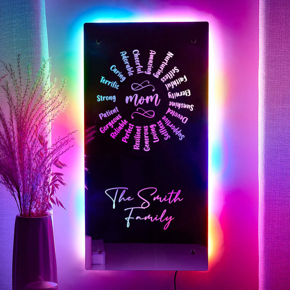 Personalized Name Mirror Light Mother's Day Gift - NameNecklace