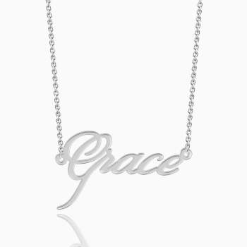 Personalized Name Necklace Silver