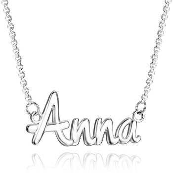 Personalized Name Necklace Best Friend Gift Silver