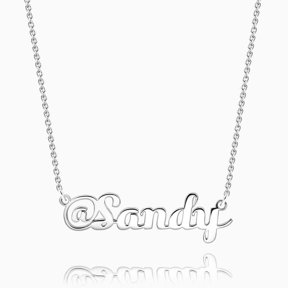 @ Sign Name Necklace Silver