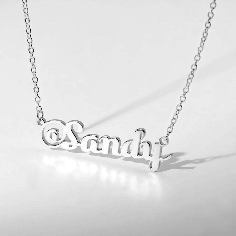 @ Sign Name Necklace Silver