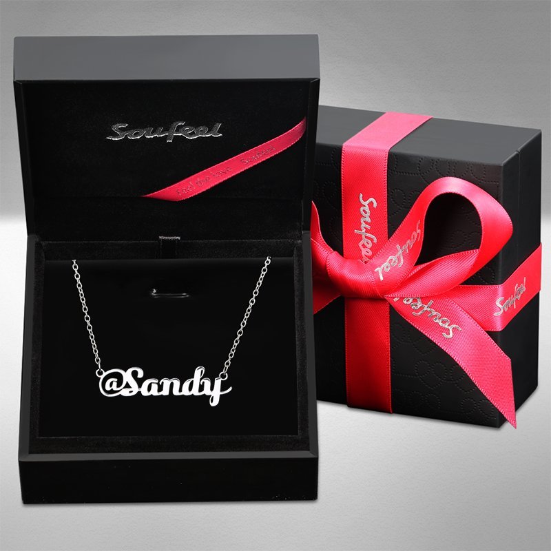 @ Sign Name Necklace Silver