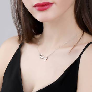 Name Necklace Silver