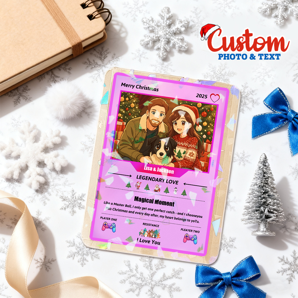 Custom Fantasy Style Custom MTG Card – Personalized Collectible Gift for Couples & Friends - namenecklace