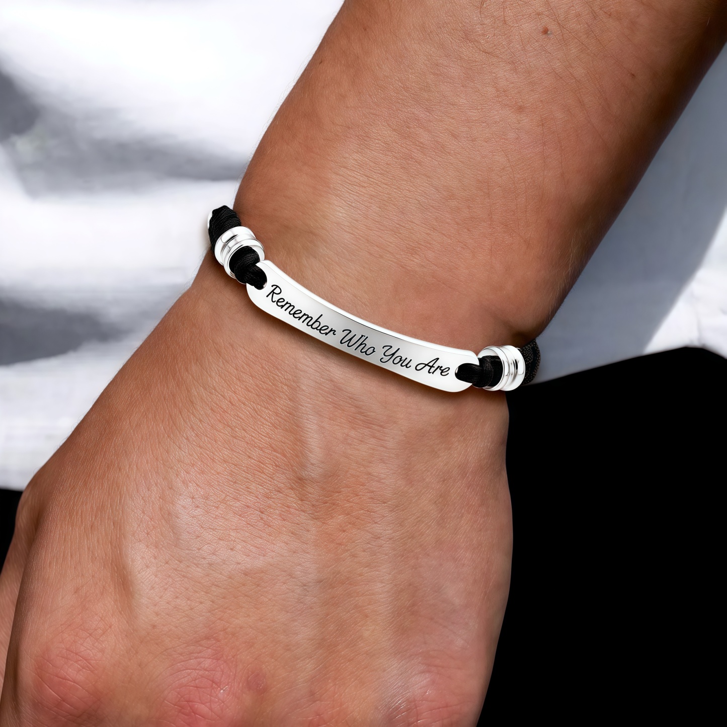 Custom Engraved Bracelet with Your Own Words Personalized Message Cuff Bracelet Create Your Own Inspirational Bracelet