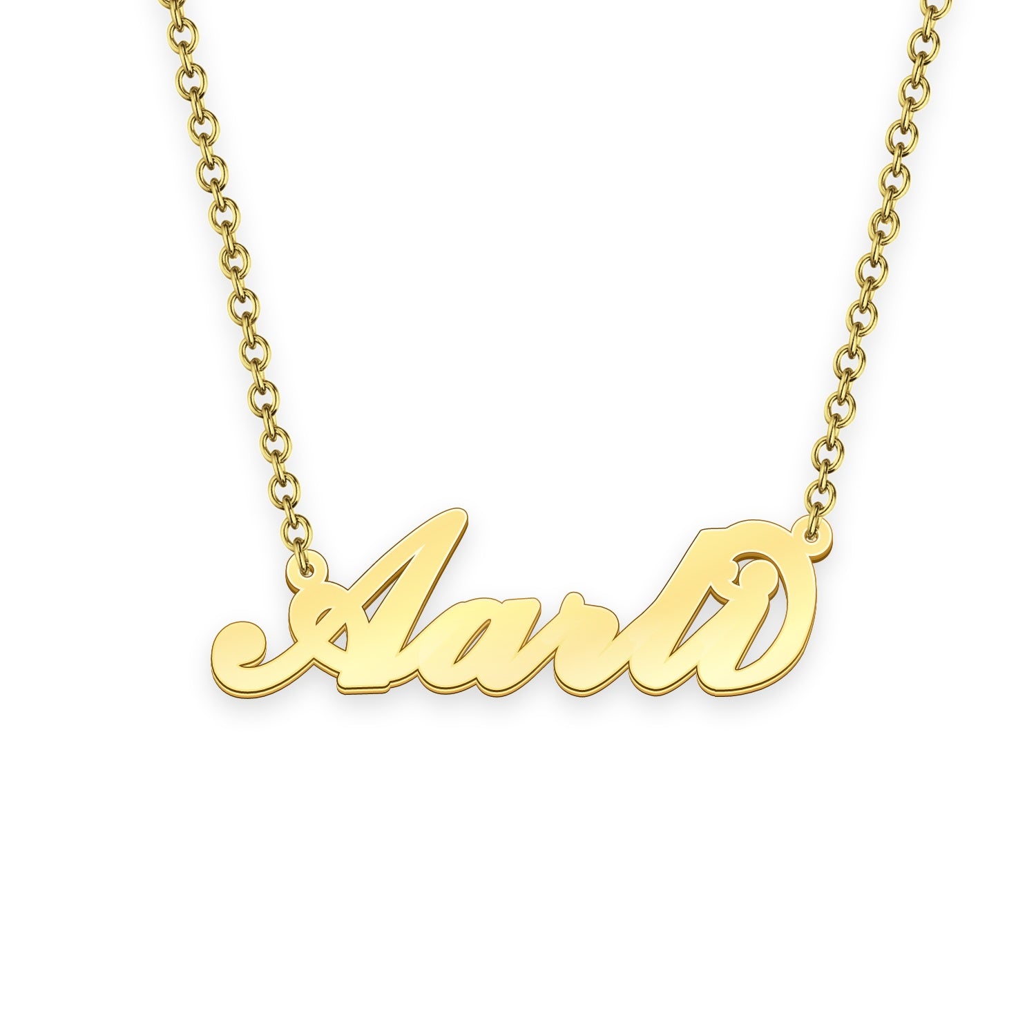 Aarti Name Necklace Gold Custom Necklace Personalized Gifts for Her