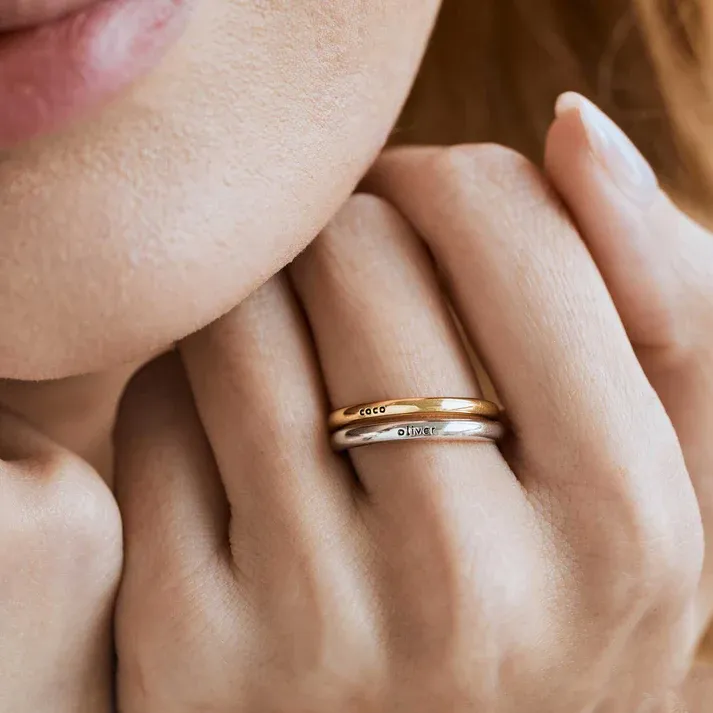 Custom Name Ring for Girlfriend or Wife – Romantic Meaningful Valentine’s Gift