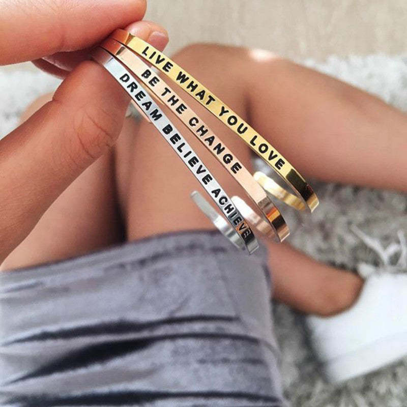 Rose Gold Engravable Cuff Bangle