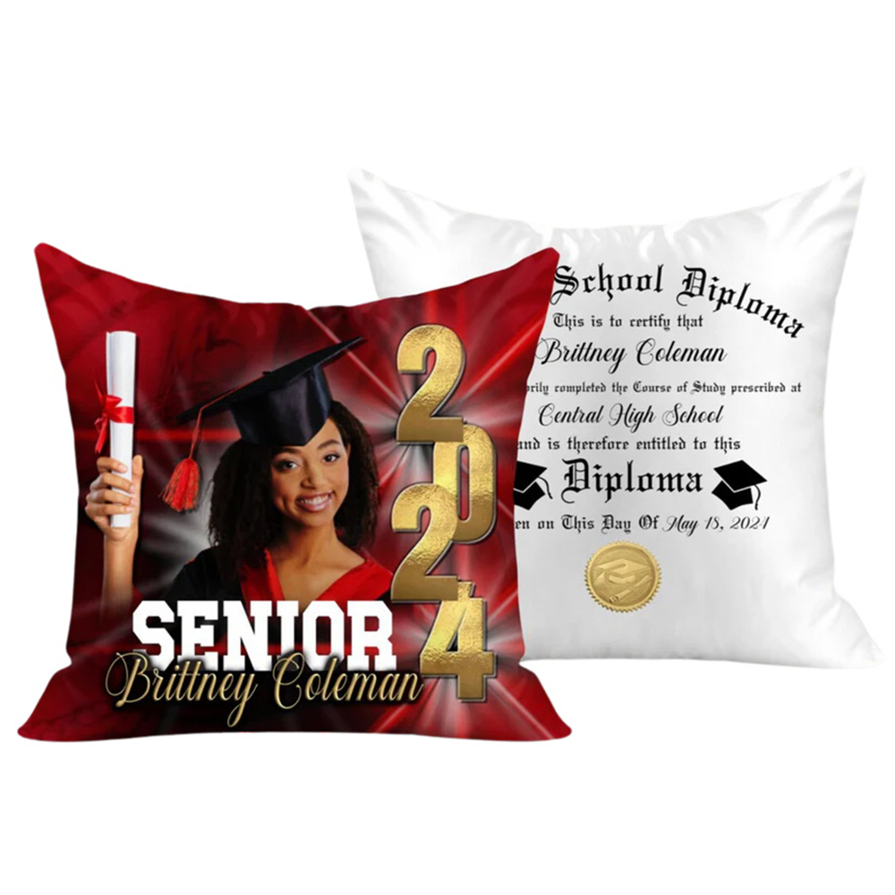 Personalized Graduation Pillow Gift For Him or Her