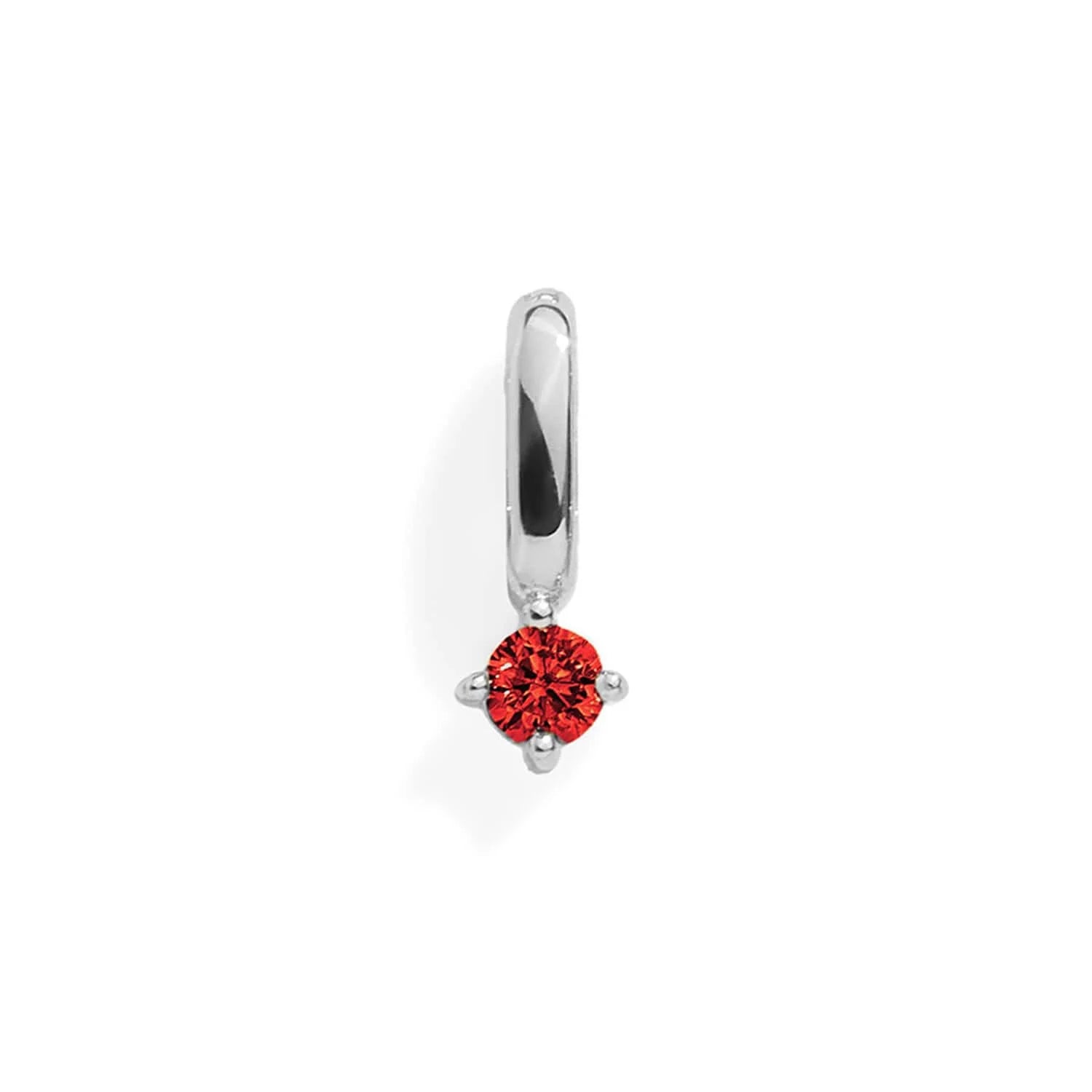 RUBY CHARM - SILVER - NameNecklace