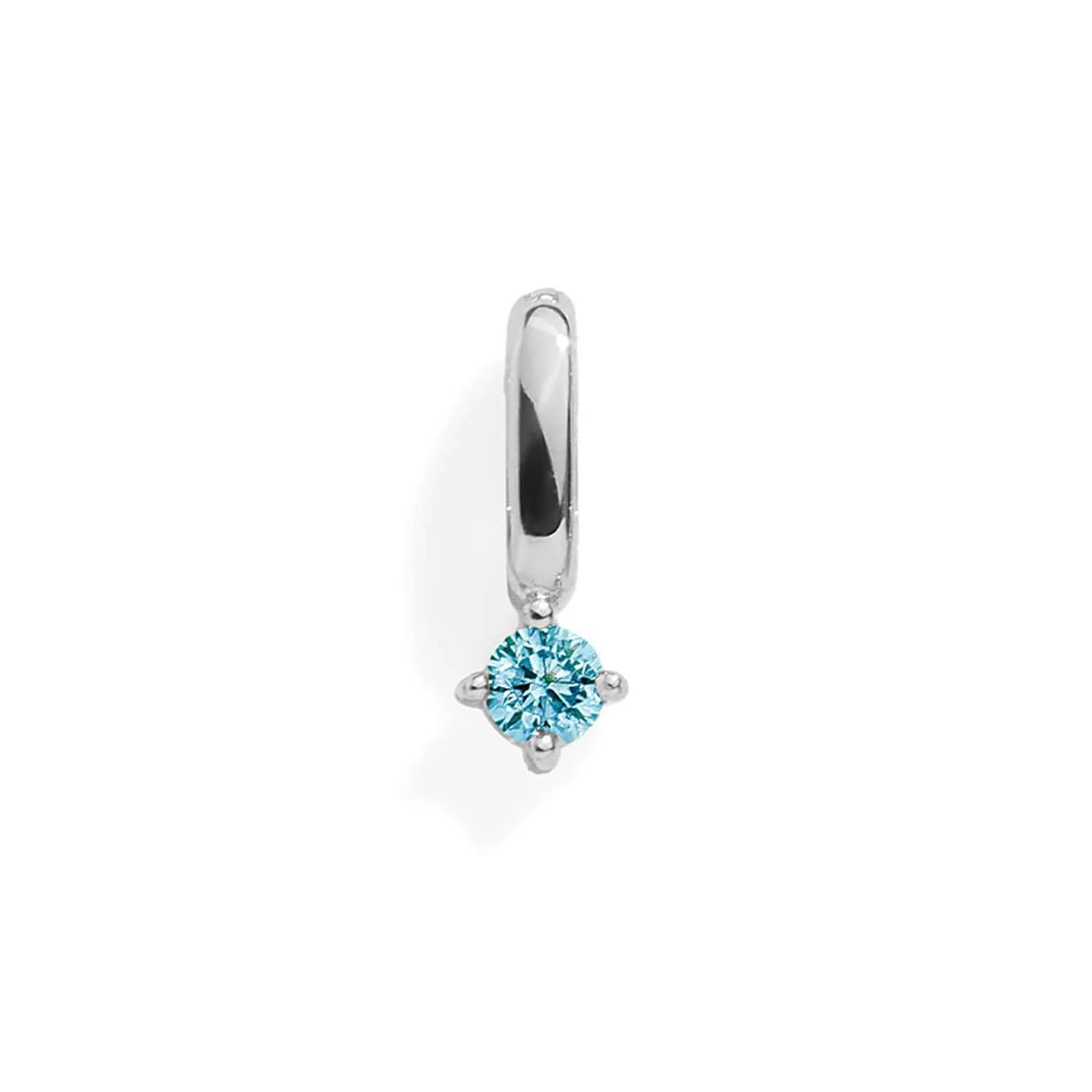 SAPPHIRE CHARM - SILVER - NameNecklace