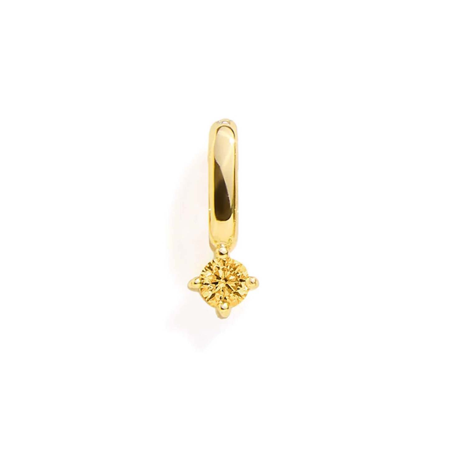 YELLOW TOPAZ CHARM- GOLD - NameNecklace