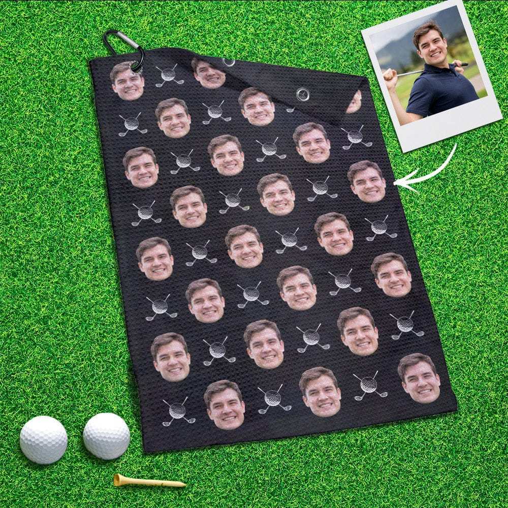 Printed Golf Towel Custom Golf Towel Sports Towel Gifts for Golf Lovers - GiftLab